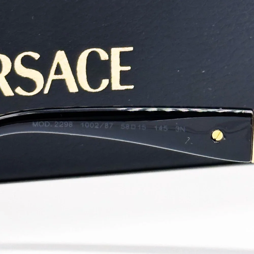 NEW VERSACE SUNGLASSES VE2298 1002/87 GOLD/GRAY UNISEX EYEWEAR VE2298 100287